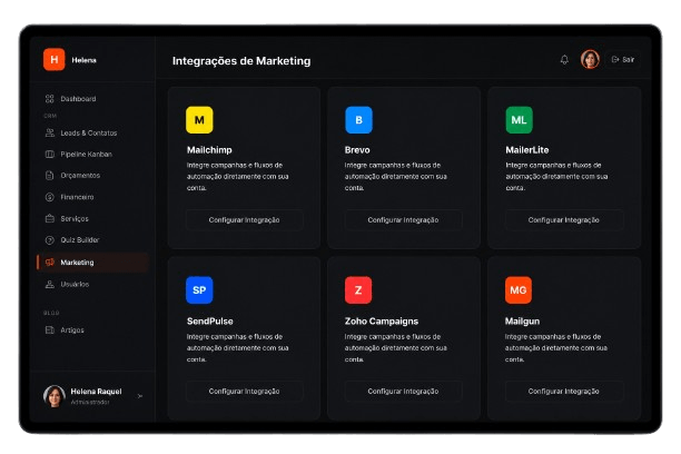 Integrações de Marketing Web
